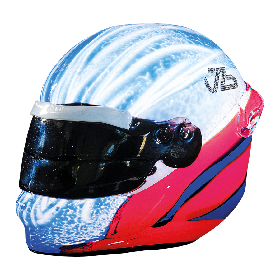 GLASS DRIVER'S HELMET
